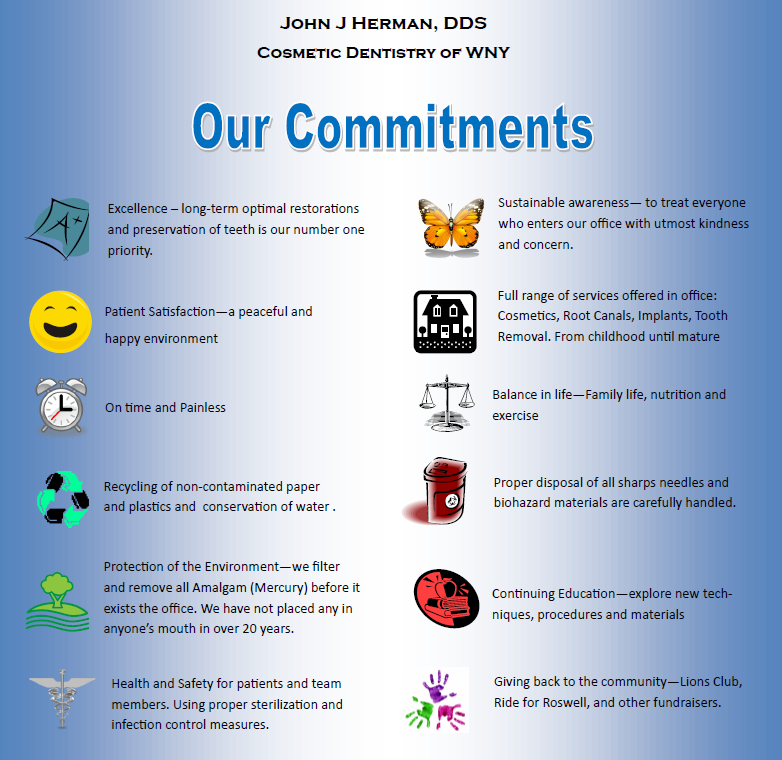 Our Commitments - Cosmetic Dentistry